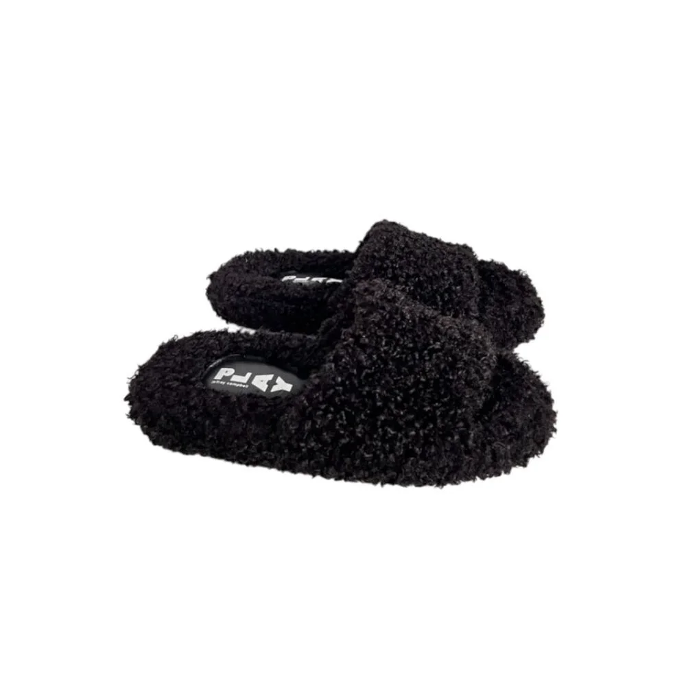 JEFFREY CAMPBELL Women Goodnight Plush Sandal Slippers - NEW NWOB